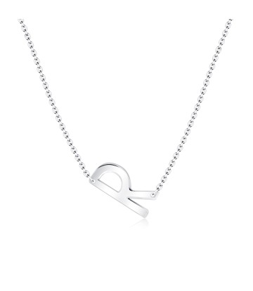 Letter R Silver Necklace SPE-5532